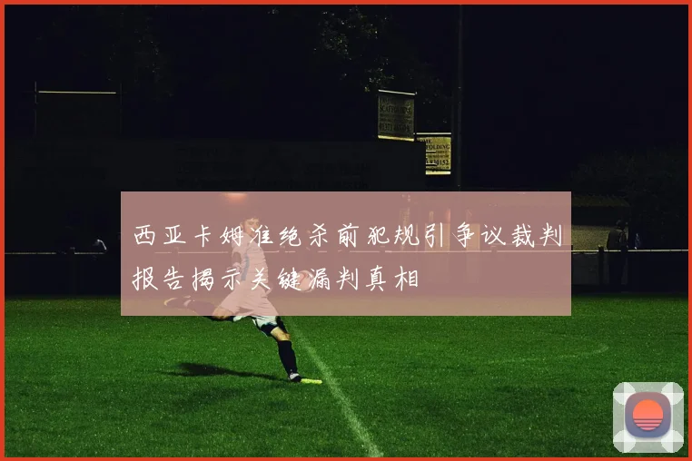 西亚卡姆准绝杀前犯规引争议裁判报告揭示关键漏判真相